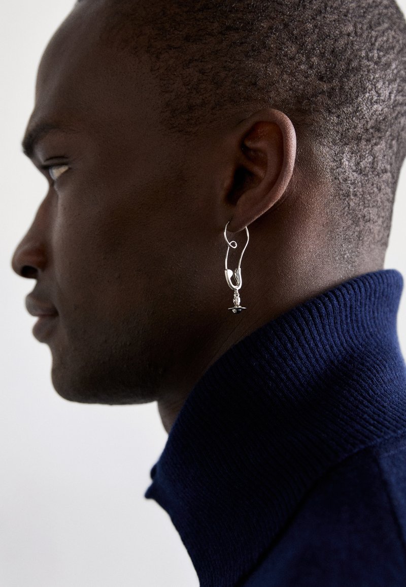 Vivienne Westwood MAXIMA LARGE SINGLE UNISEX - Single earring - silver-coloured