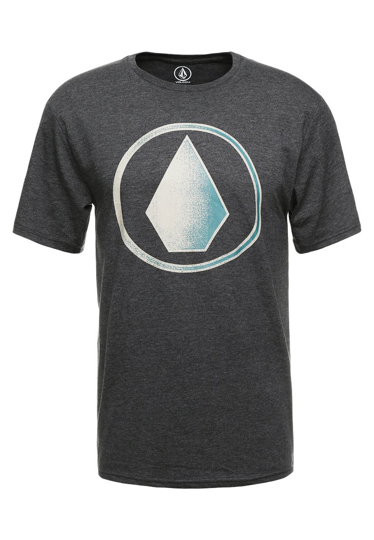 Volcom T-shirt print gemêleerd zwart