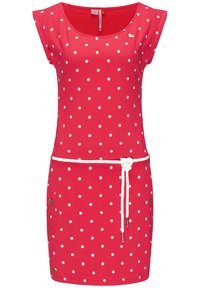 Ragwear - TAG DOTS - Žerzejové šaty - rot metallic Miniatura obrázku 1