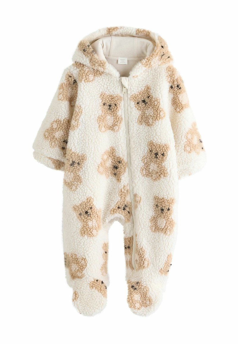 Next REGULAR FIT - Alvóruha - ecru tan bear print