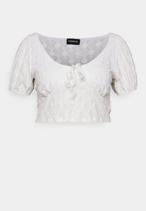 Even&Odd Curvy ROMANTIC TOP - Bluse - 003 - off-white