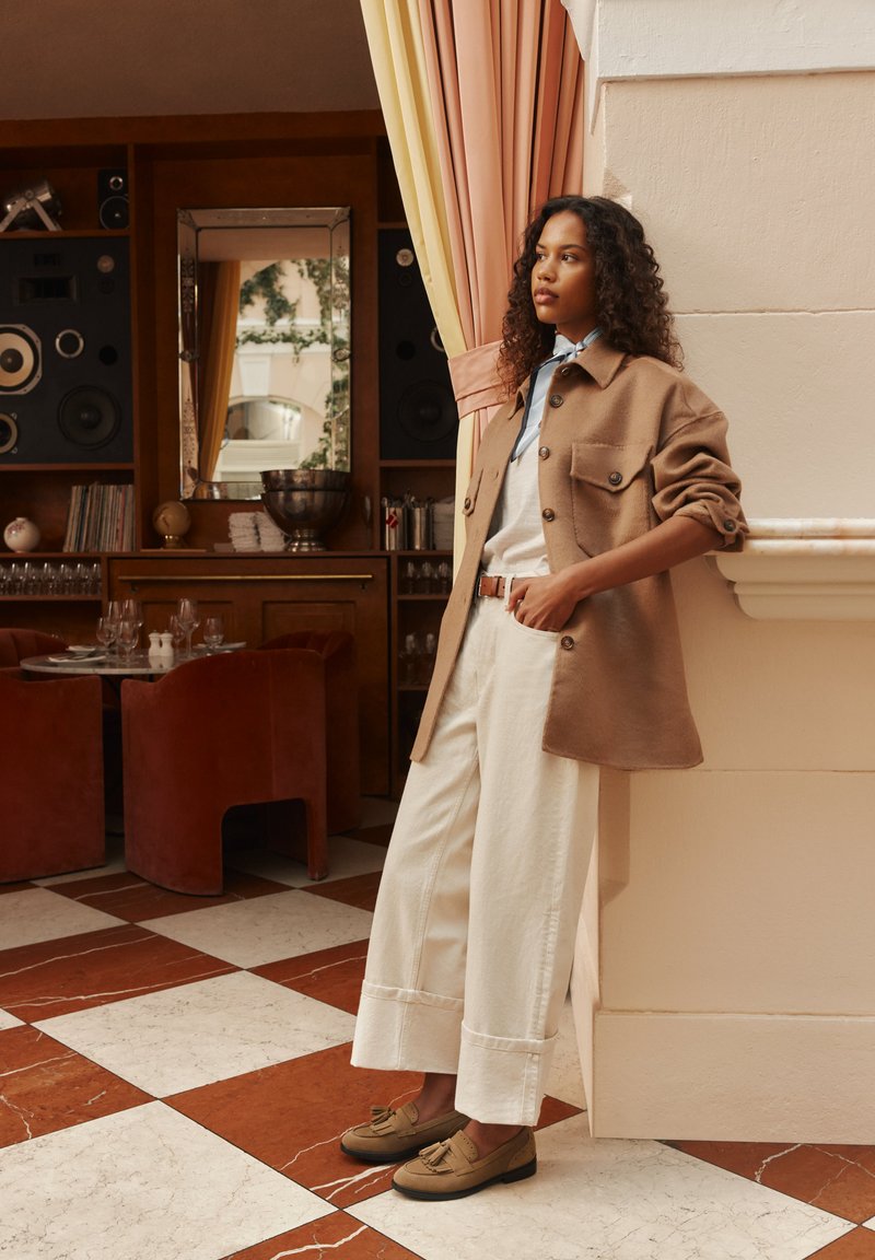 ecco dress classic 15 ECCO 15. - Moccasins - camel/brown Suede loafers