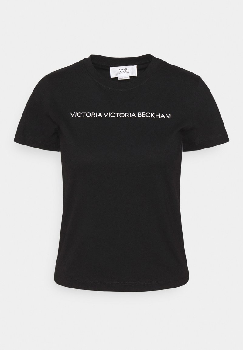 Damen Bekleidung | Victoria Beckham SLIM FIT LOGO T-Shirt print black/schwarz - AL30661 Damen Bekleidung | Victoria Beckham SLIM FIT LOGO T-Shirt print black/schwarz - AL30661