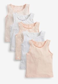 Next - 5 PACK VESTS - Apatiniai marškiniai - pink/white Miniatiūros vaizdas 1