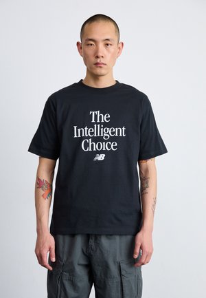 INTELLIGENT CHOICE RELAXED  - Print T-shirt - black