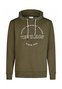 TOM TAILOR TTHOODIE - Jersey con capucha - grape leaf green