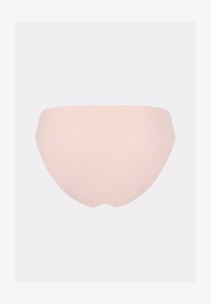 Nahtlose Damen-Unterwäsche in hellem Beige mit glattem Finish, ohne sichtbare Nähte oder Verzierungen.