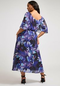 Yours Clothing FLORAL  - Maksimekko - navy