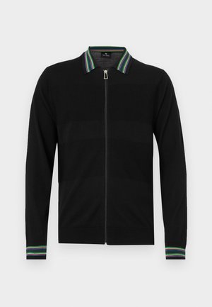 CARDIGAN ZIP THRU - Cardigan - black