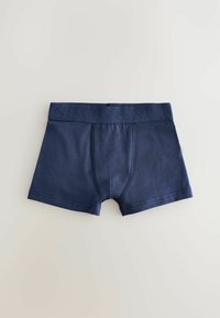 Boxers bleu marine en tissu doux. Présentent une large ceinture avec un logo "NEXT" en relief et un design de poche moulante.