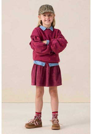 A-line skirt - d.rood