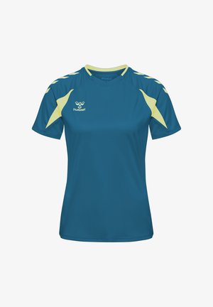 Hummel, CORE 2.0 - T-Shirt print - celestial pale lime yellow