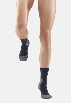 LIGHT MERINO HIKING COMPRESSION SOCKS MID CUT WOMEN - MADE IN GERMANY - Sports socks - blue