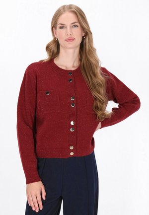 Strickjacke - burgundy