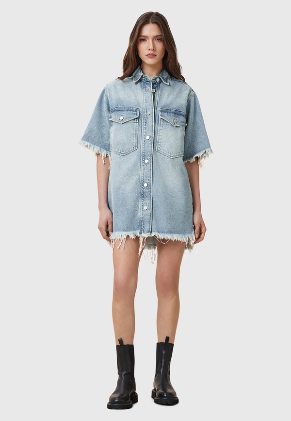 DRESS - Denim dress - light indigo4