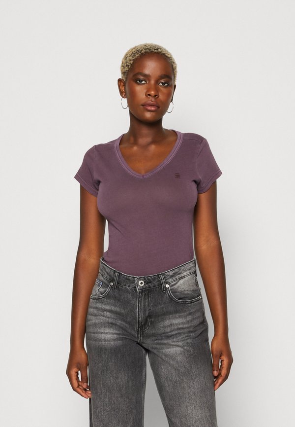 EYBEN SLIM - Basic T-shirt - purple