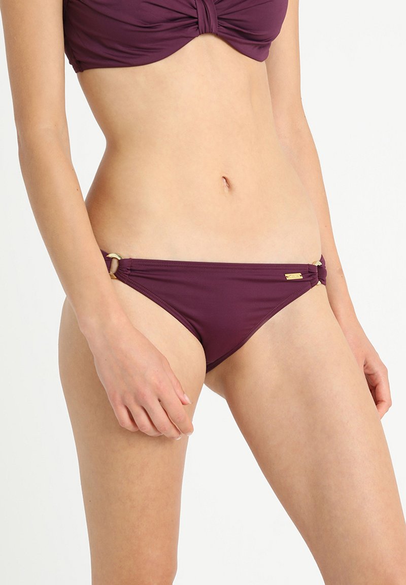 LASCANA - PANTS RING SIMPLE - Bikini apakšdaļas - bordeaux, Palielināt