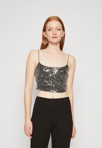 Bec + Bridge - VENUS SEQUIN TANK - Top - black Miniatuurafbeelding 1