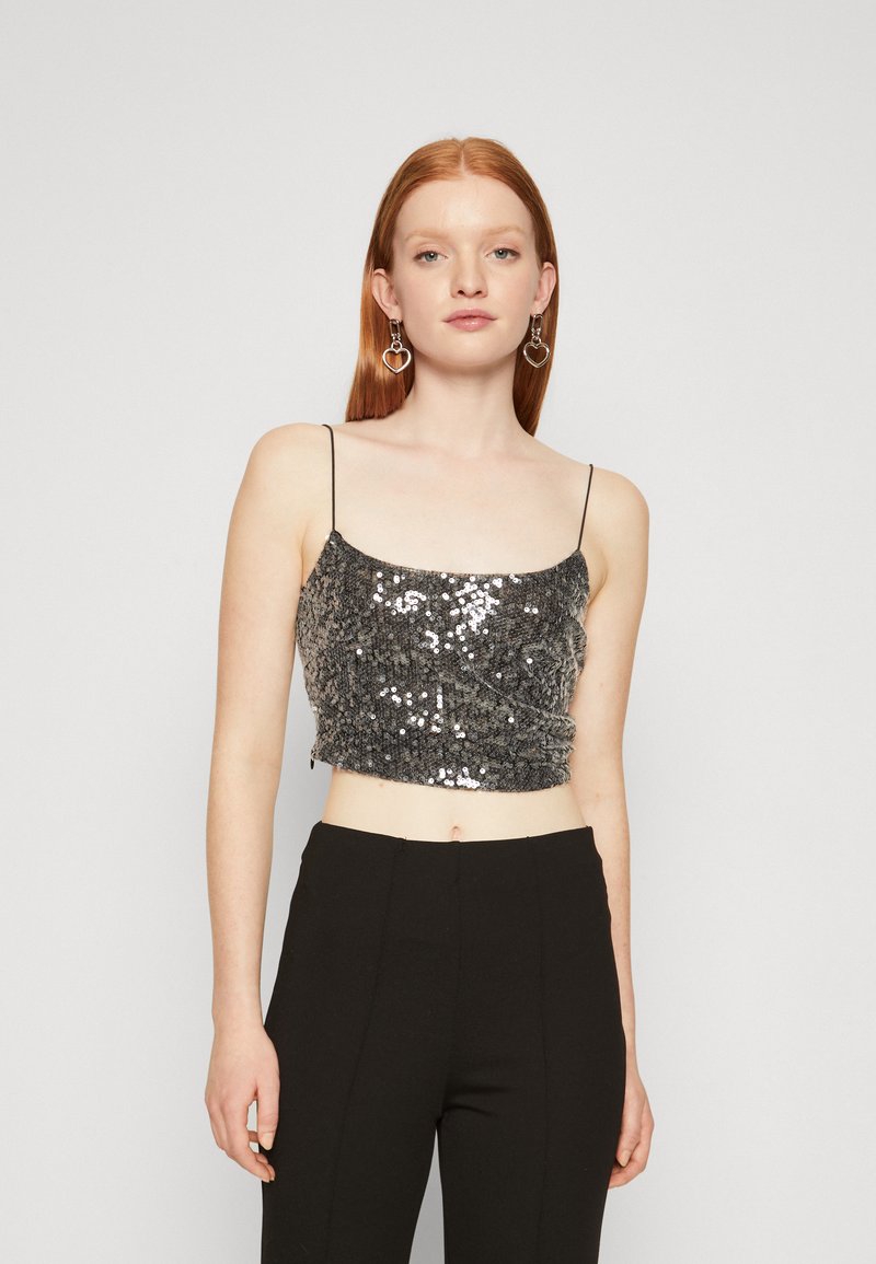 Bec + Bridge - VENUS SEQUIN TANK - Top - black, Enlarge