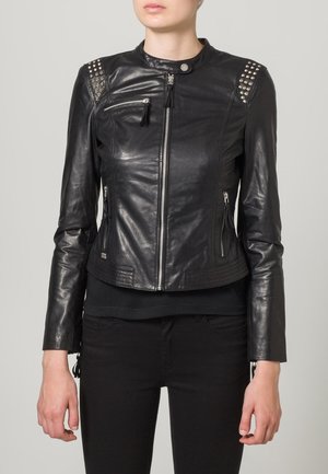 Leren jas - black