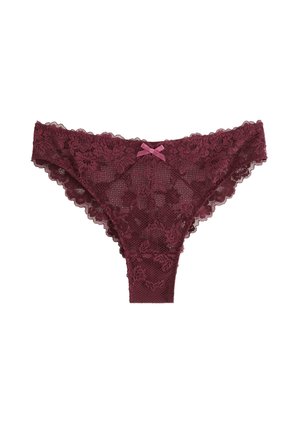 Lindex, LINDEX BRAZILIAN BRIEFS IN LACE LINDEX - Brazilian-trusser - dark dusty red