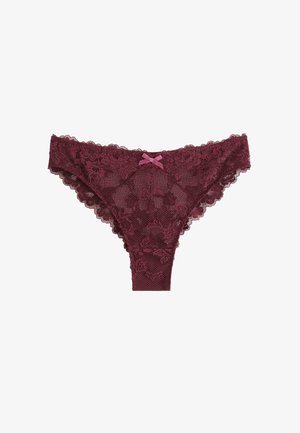 Lindex, LINDEX BRAZILIAN BRIEFS IN LACE LINDEX - Brazilian-trusser - dark dusty red