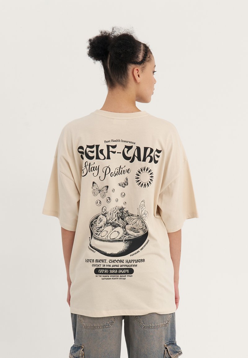 Even&Odd - Camiseta estampada - beige, Ampliar