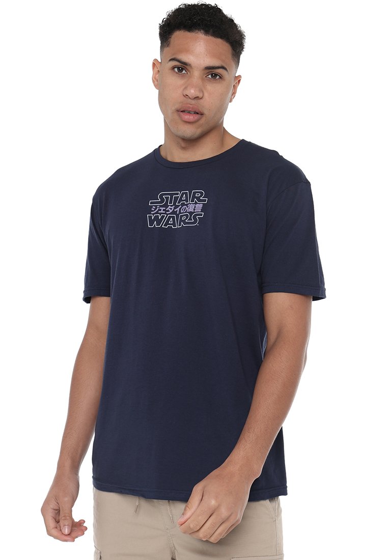 Star Wars T-shirt print donkerblauw