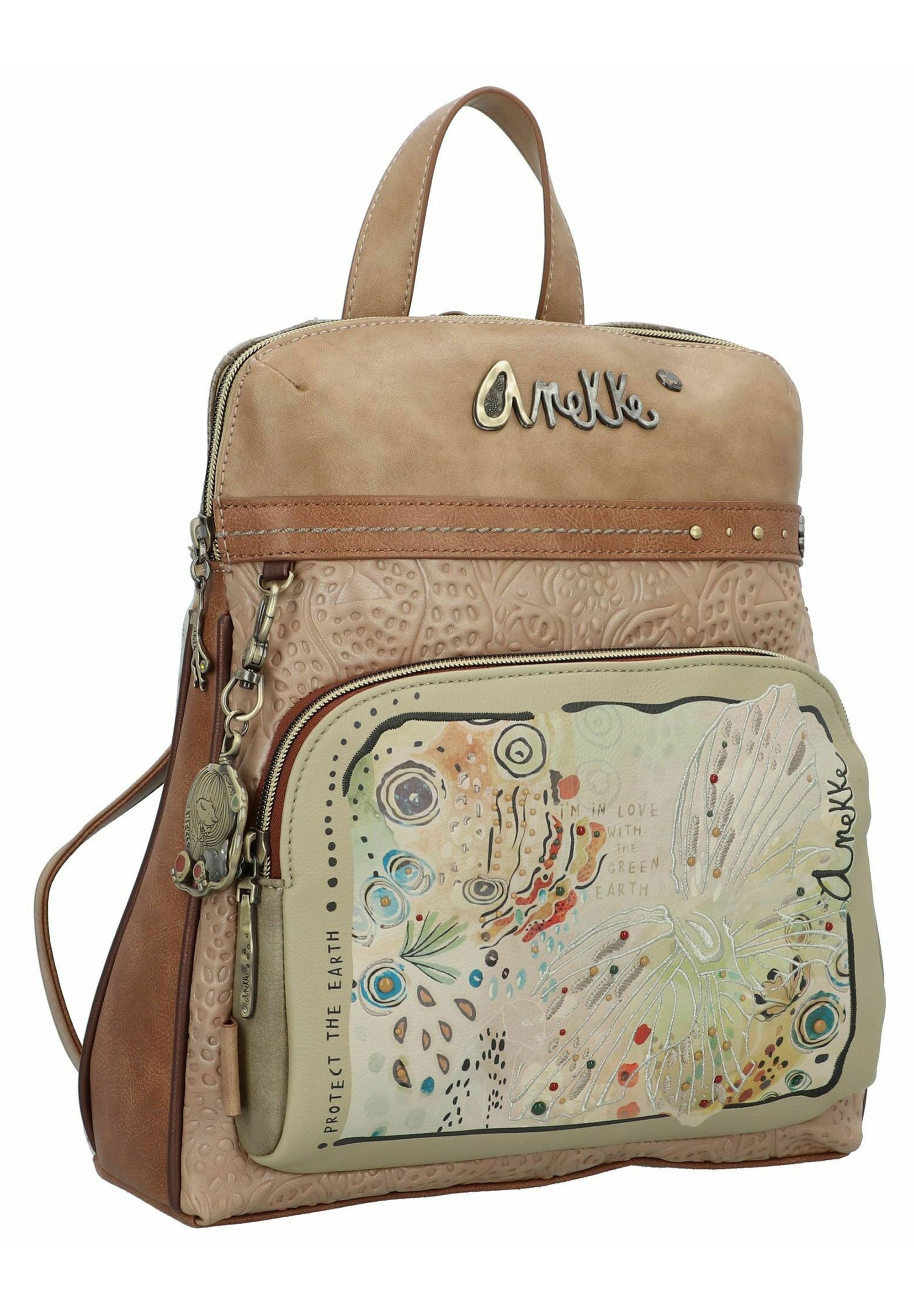 ANEKKE Mediterranean City Rucksack | 29 Cm | Leichter Daypack Für Frauen | Reiserucksack Mit Vielen Fächern & Nachhaltigem Design