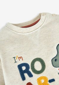 JoJo Maman Bébé APPLIQUÉ  - Mikina - natural trex
