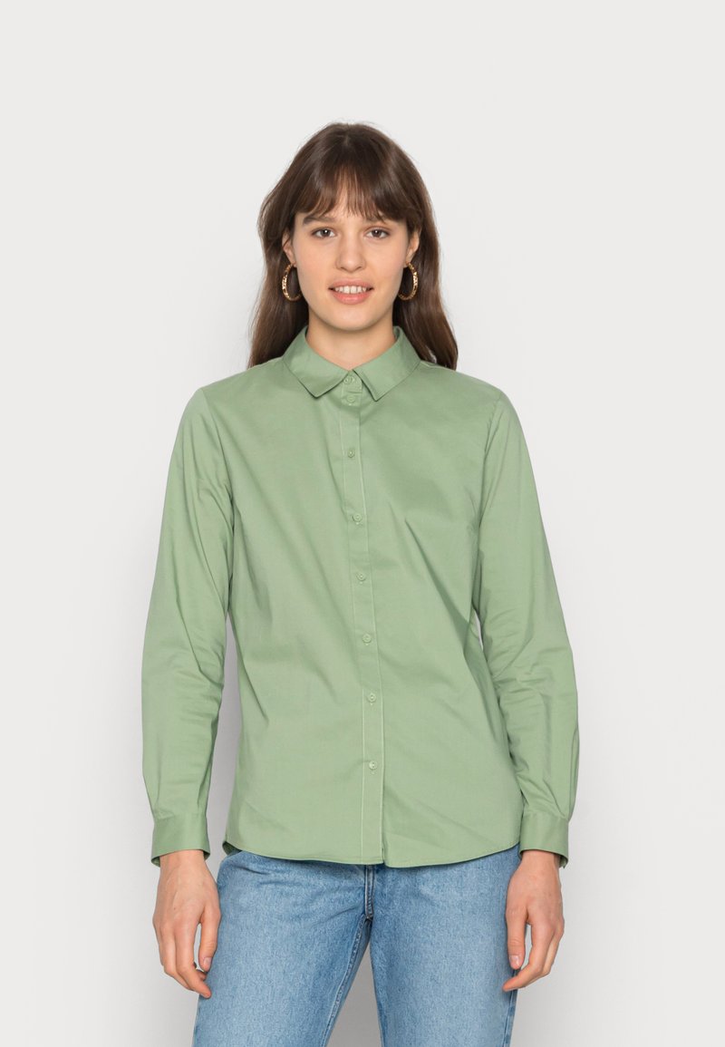 JDY JDYMIO SHIRT - Blusa com botões - basil