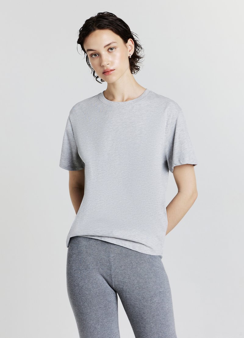 Calliope TINTA UNITA - T-shirt basic - grigio medio melange