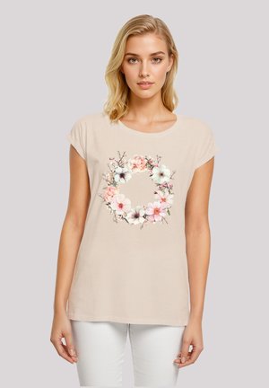 ROSA BLUMENKRANZ - Print T-shirt - whitesand