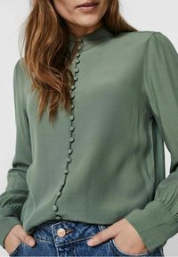 Vero Moda Button-down blouse - mottled green