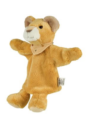 HANDPUPPE LÖWE LEO - Cuddly toy - gelb