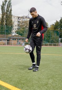 Puma AC MILAN TRAINING 1/4 ZIP - Vereinsmannschaften - black/for all time red