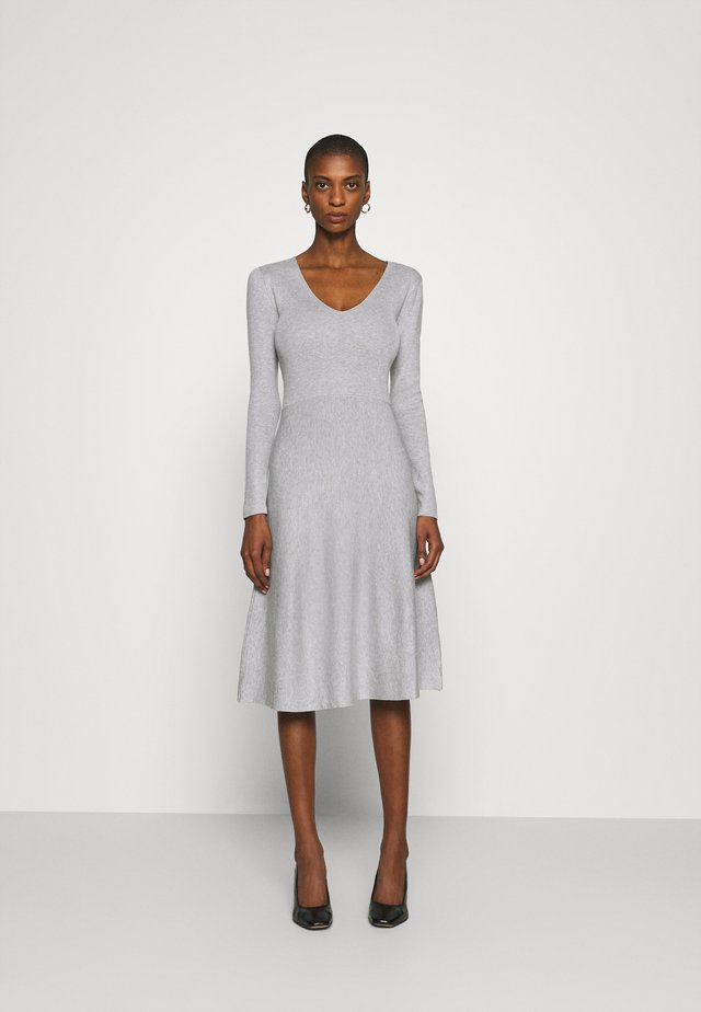 Vestido de punto - light grey melange