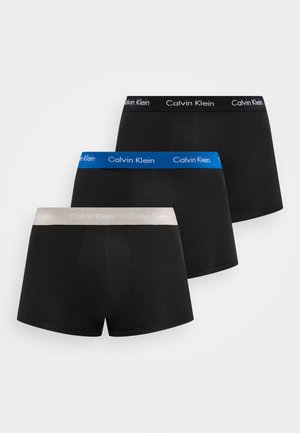 LOW RISE TRUNK COTTON STRETCH 3 PACK - Krátke boxerky - black/classic blue