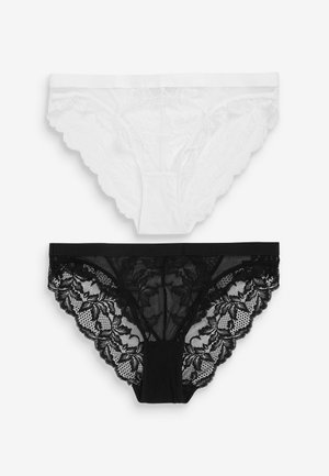 HIGH WAIST  TWO PACK - Briefs - mottled anthracite
