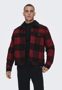 ONSLOUIS TRUCKER JACKET - Winter jacket - sun dried tomato
