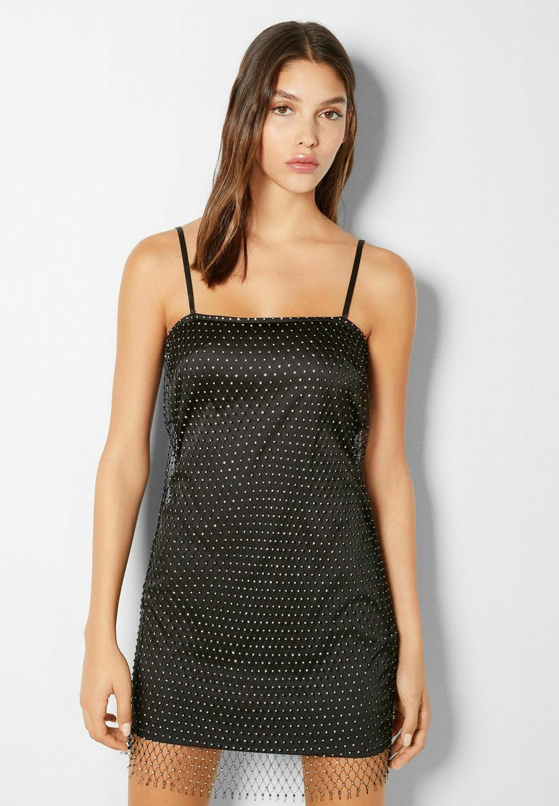 Bershka STRAPPY METAL MESH WITH RHINESTONES Cocktail dress / Party