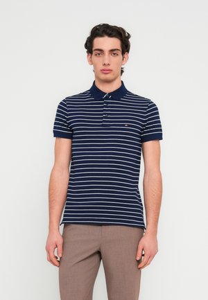 SLIM CORE ESSENTIAL - Polo - carbon navy/ivory petal