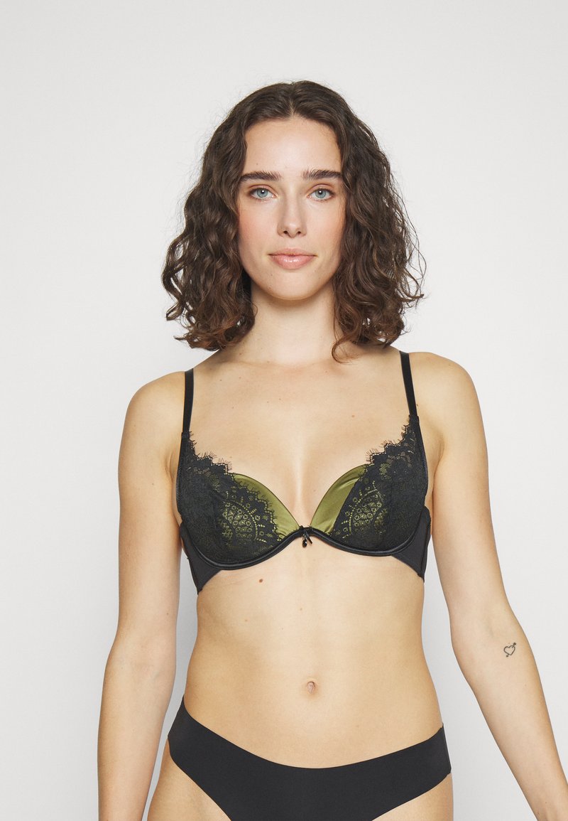 Hunkemöller - MIRABELLA  - Modrček „push-up“ - black, Povečajte