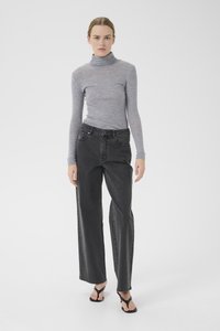 Gestuz NINIA ROLLNECK - Strikkegenser - grey