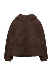 HOODED PUFFER - Talvitakki - dark brown