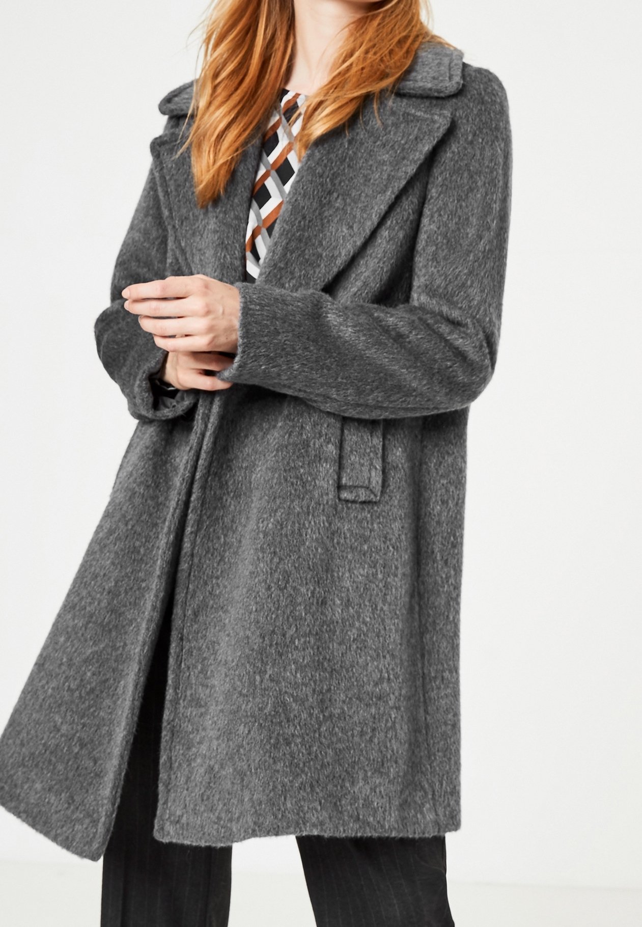 Foulard triangulaire en mohair mélangé - Grège - FEMME | H&M FR