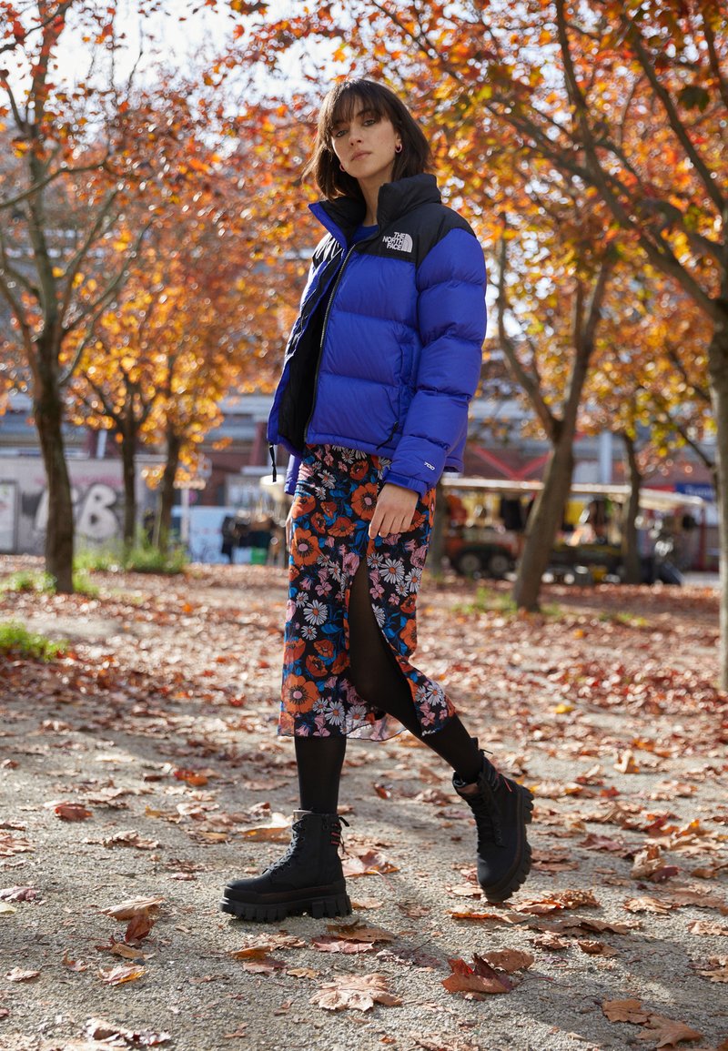 lapis blue north face puffer