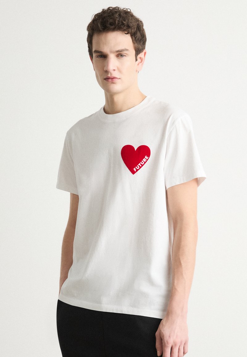 FROM FUTURE Majica kratkih rukava s printom - blanc