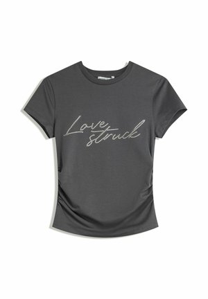 Print T-shirt - blue-grey