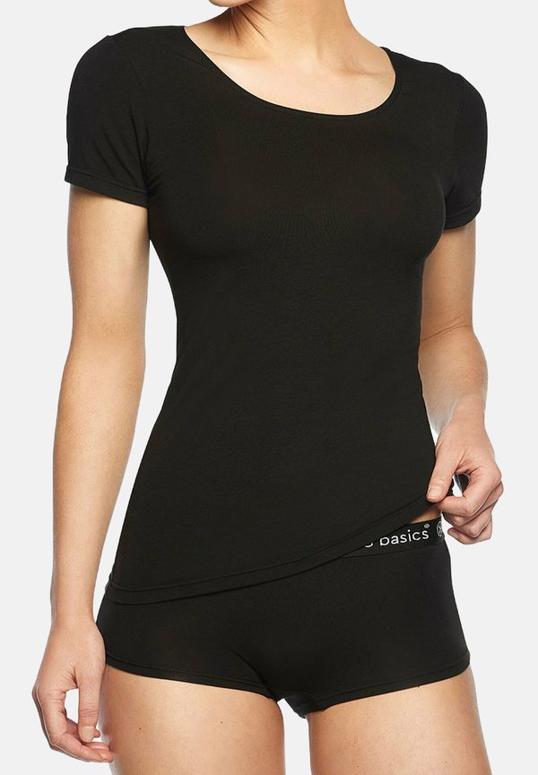 KATE 6ER PACK - RUNDHALS SINGLE - Undershirt - schwarz